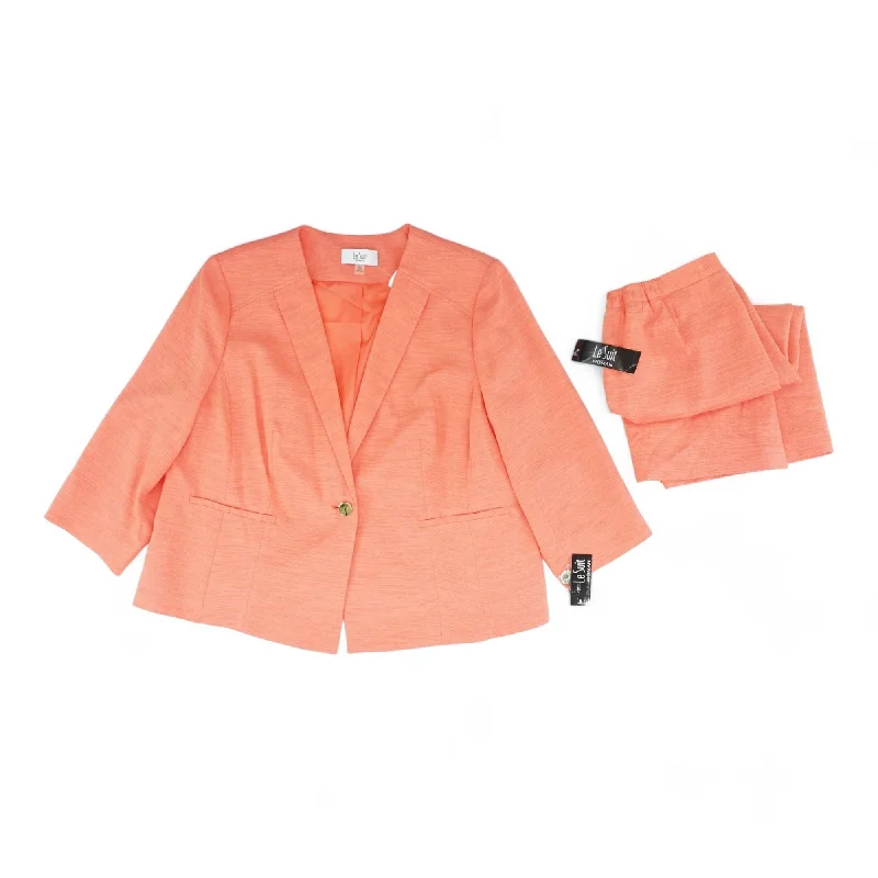 Coral Solid Skirt Suit Skirt