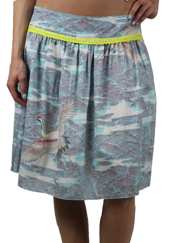 CUSTO BARCELONA Women's Around Cigogne Peasant Skirt 293521 $108 NWT